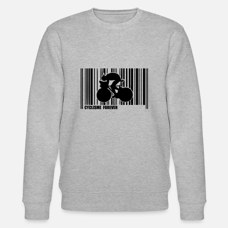 code barre cyclisme - Sweat bio CHANGER Stanley/Stella Unisexe - gris chiné