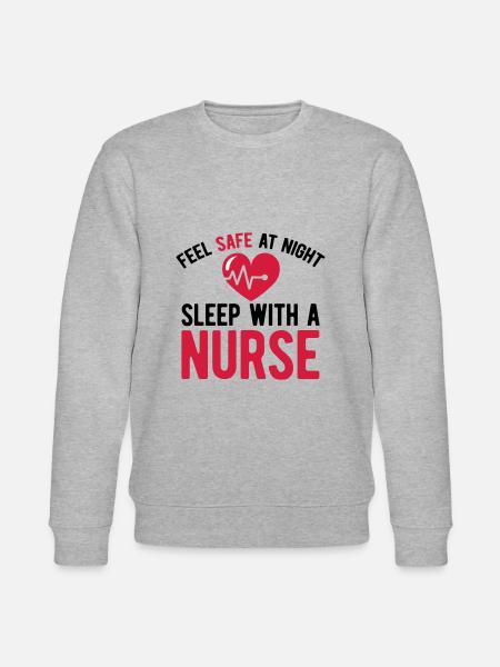Krankenschwester - Stanley/Stella Unisex Bio-Sweatshirt CHANGER - Grau meliert