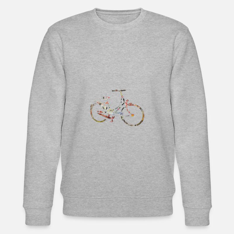 Vélo rétro - Sweat bio CHANGER Stanley/Stella Unisexe - gris chiné