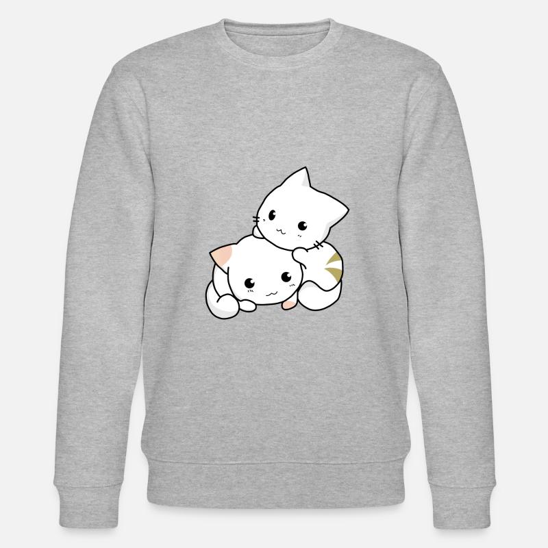 deux petits bébés mignons - Sweat bio CHANGER Stanley/Stella Unisexe - gris chiné