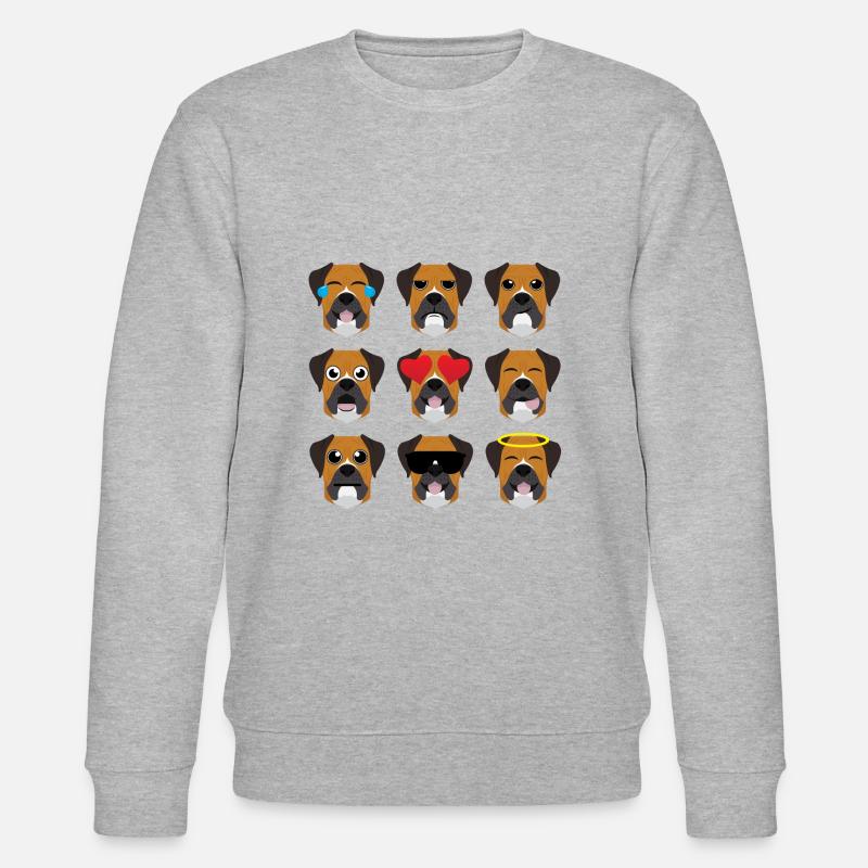 Deutscher Boxer - Stanley/Stella Unisex Bio-Sweatshirt CHANGER  - Grau meliert