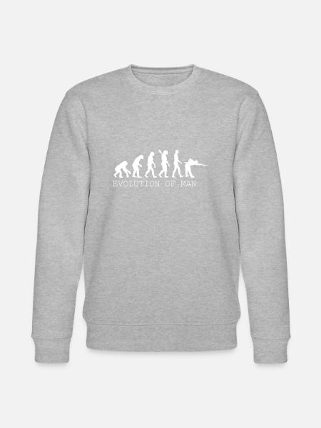 Billard Snooker Pool - Stanley/Stella Unisex Bio-Sweatshirt CHANGER - Grau meliert