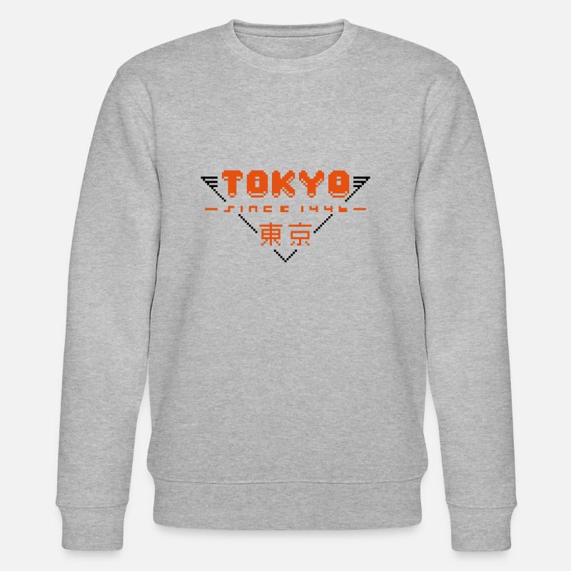 pixel tokyo - Stanley/Stella Unisex Bio-Sweatshirt CHANGER  - Grau meliert