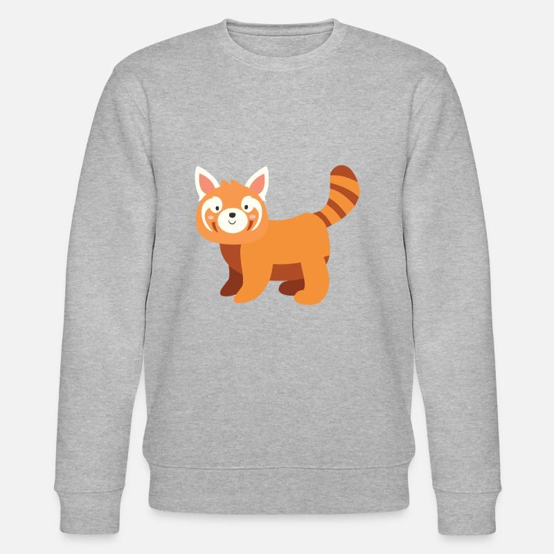 Kleiner Panda - Stanley/Stella Unisex Bio-Sweatshirt CHANGER - Grau meliert