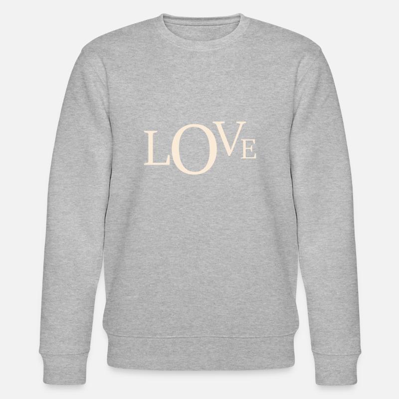 LOVE Frühling - Stanley/Stella Unisex Bio-Sweatshirt CHANGER  - Grau meliert