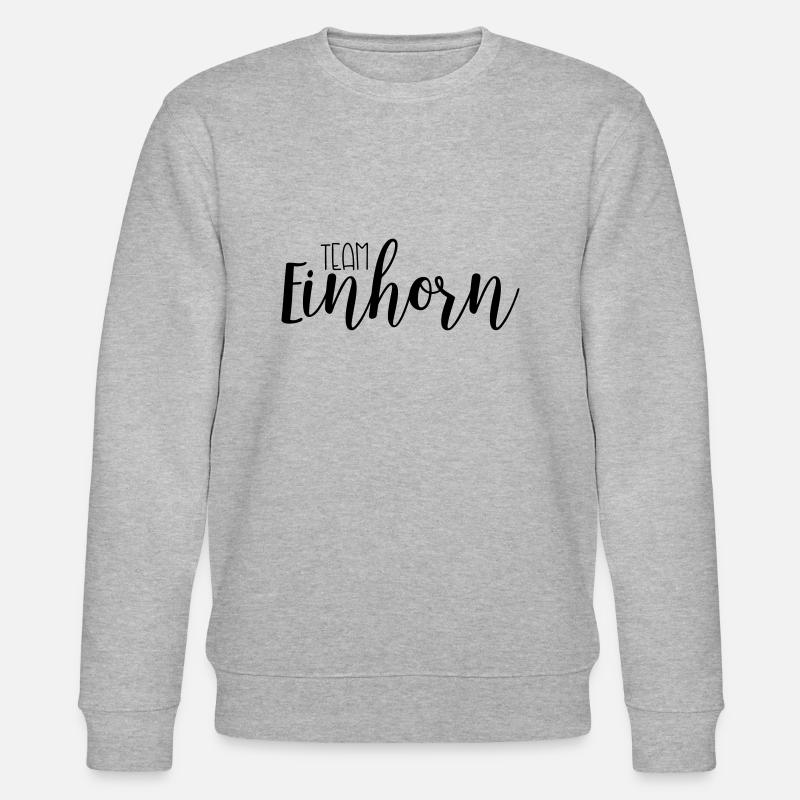 Team Einhorn - Stanley/Stella Unisex Bio-Sweatshirt CHANGER  - Grau meliert