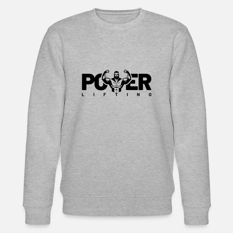 power lifting - Stanley/Stella Unisex Bio-Sweatshirt CHANGER  - Grau meliert