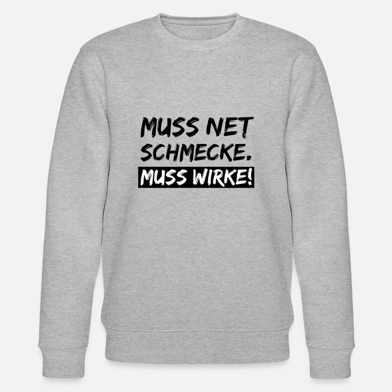 muss net schmecke - Stanley/Stella Unisex Bio-Sweatshirt CHANGER  - Grau meliert