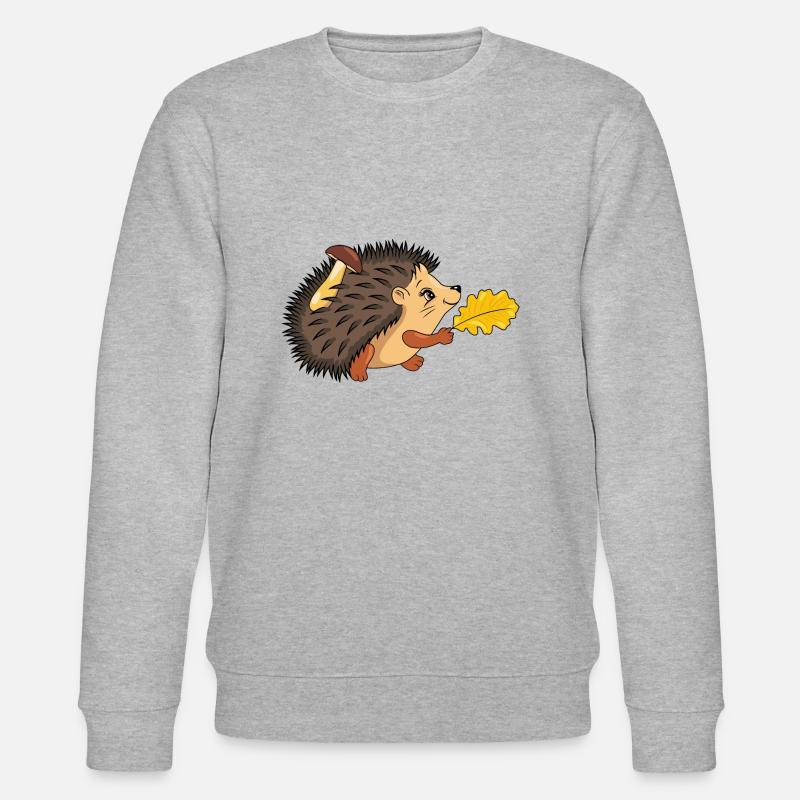Hérisson heureux qui marche - Sweat bio CHANGER Stanley/Stella Unisexe - gris chiné