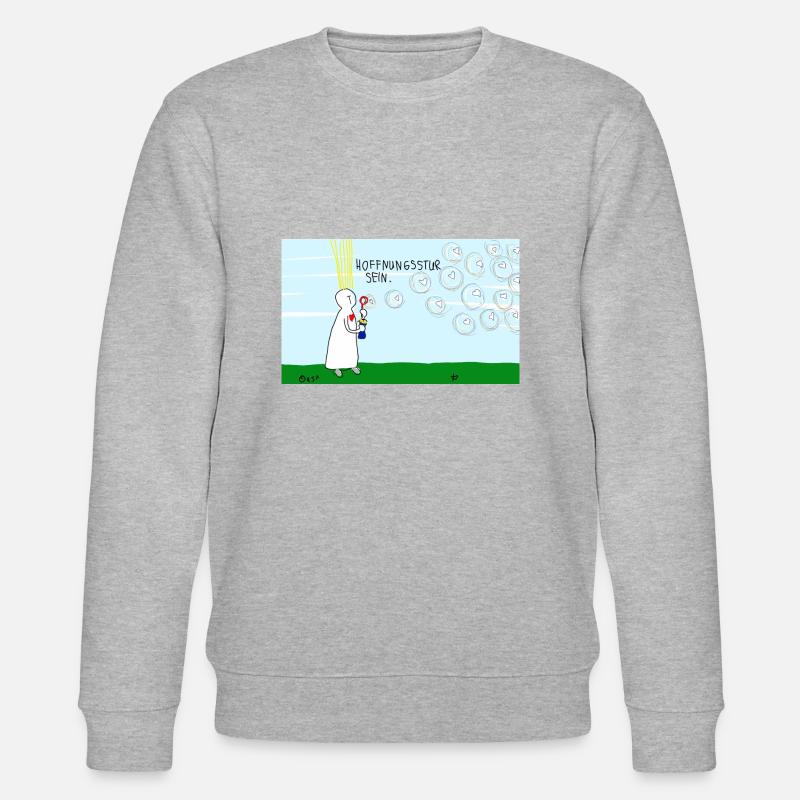 Hoffnungsstur sein. - Stanley/Stella Unisex Bio-Sweatshirt CHANGER  - Grau meliert