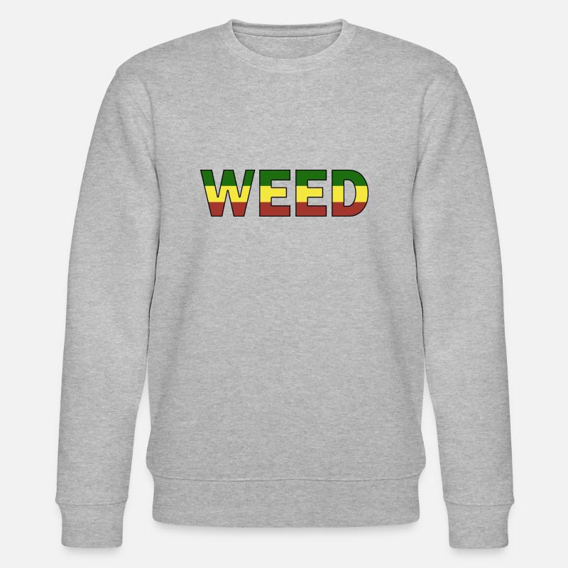 Marihuana Weed Cannabis - Stanley/Stella Unisex Bio-Sweatshirt CHANGER - Grau meliert