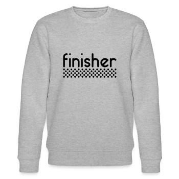 Marathon Finisher - anpassbar - Stanley/Stella Unisex Bio-Sweatshirt CHANGER  - Grau meliert - Vorne - Nik (191cm) & Marisol (170cm)