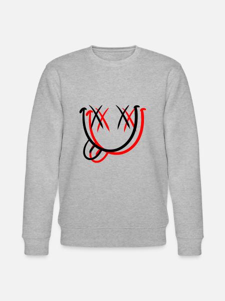 Langue tendue Smile - Sweat bio CHANGER Stanley/Stella Unisexe - gris chiné