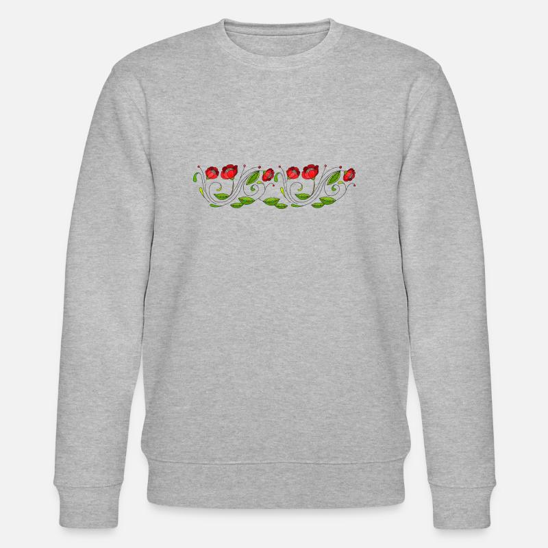 Blumen - Stanley/Stella Unisex Bio-Sweatshirt CHANGER  - Grau meliert