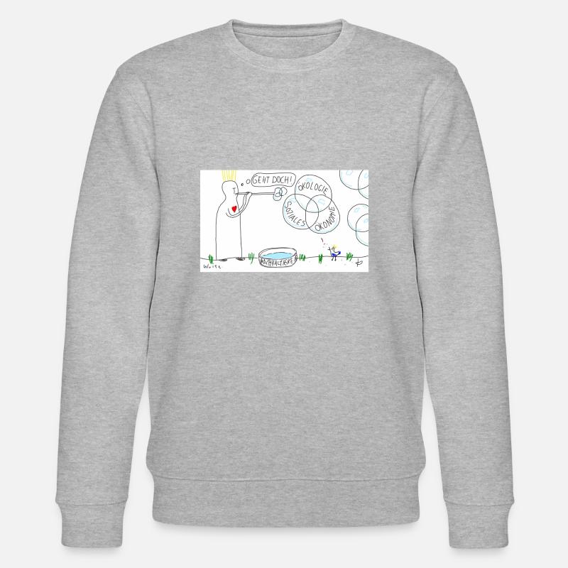 Nachhaltigkeit? Aber klar! - Stanley/Stella Unisex Bio-Sweatshirt CHANGER  - Grau meliert