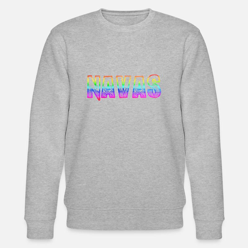 navas rs regenbogen - Stanley/Stella Unisex Bio-Sweatshirt CHANGER  - Grau meliert