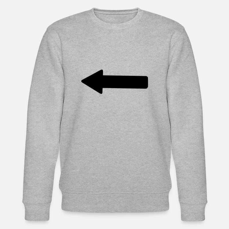 Arrow (left) - Stanley/Stella CHANGER Unisex Organic Sweatshirt - heather grey