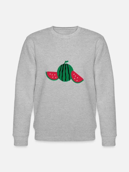 Pastèque fruits - Sweat bio CHANGER Stanley/Stella Unisexe - gris chiné
