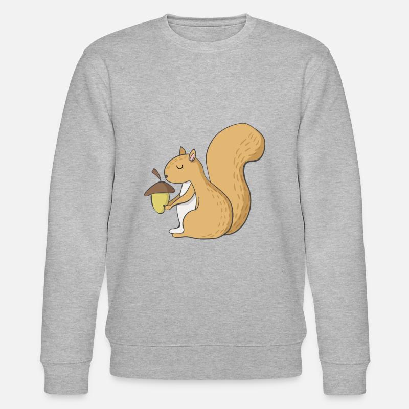 squirrel - Stanley/Stella CHANGER Unisex Organic Sweatshirt - heather grey