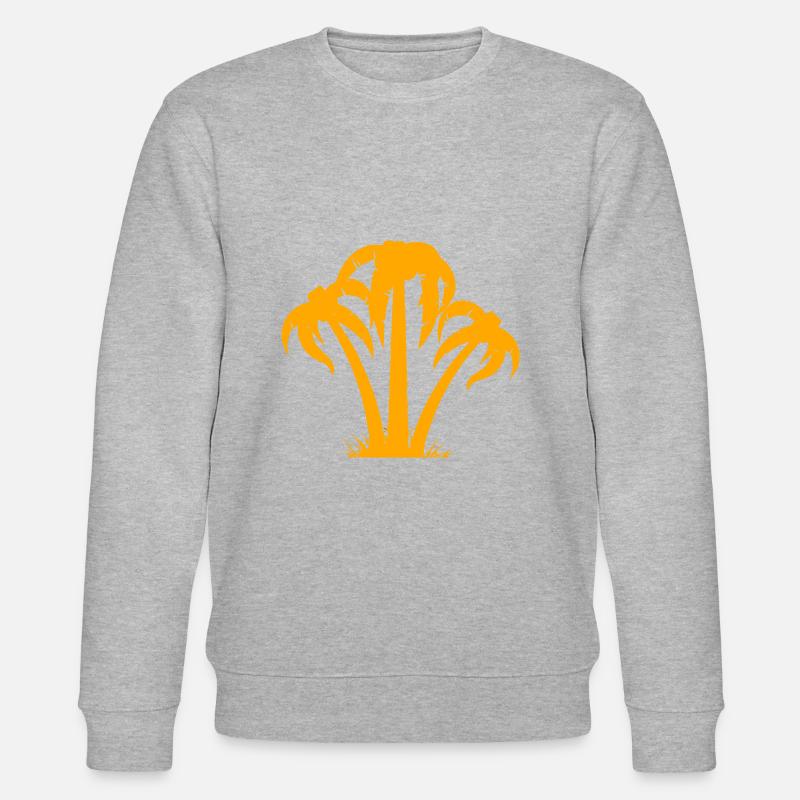 Palm trees vacation - Stanley/Stella CHANGER Unisex Organic Sweatshirt - heather grey