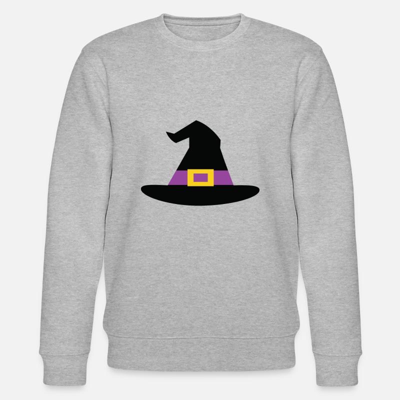 Witch Hat Purple - Stanley/Stella Unisex Bio-Sweatshirt CHANGER  - Grau meliert