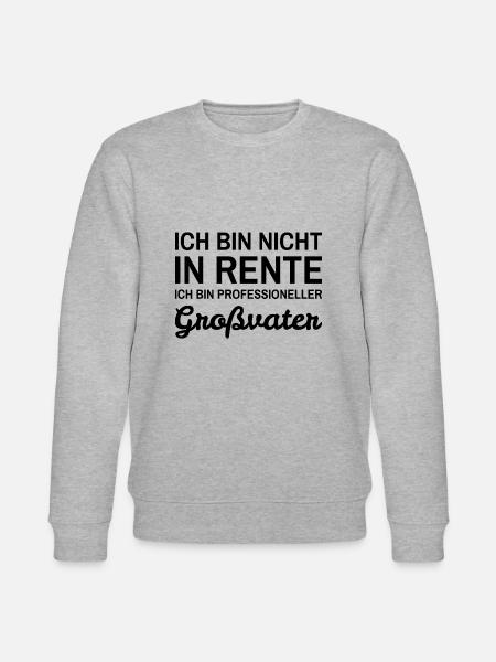 Pension professional grandfather - Stanley/Stella CHANGER Unisex Organic Sweatshirt - heather grey