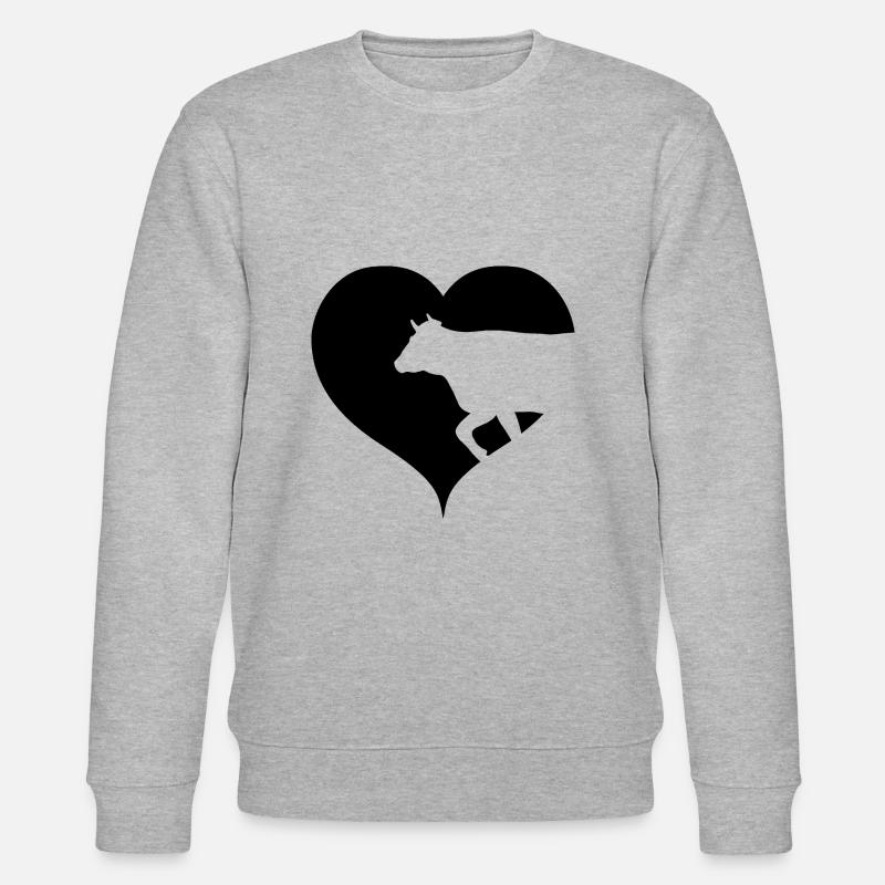 Vaches de vaches - Sweat bio CHANGER Stanley/Stella Unisexe - gris chiné