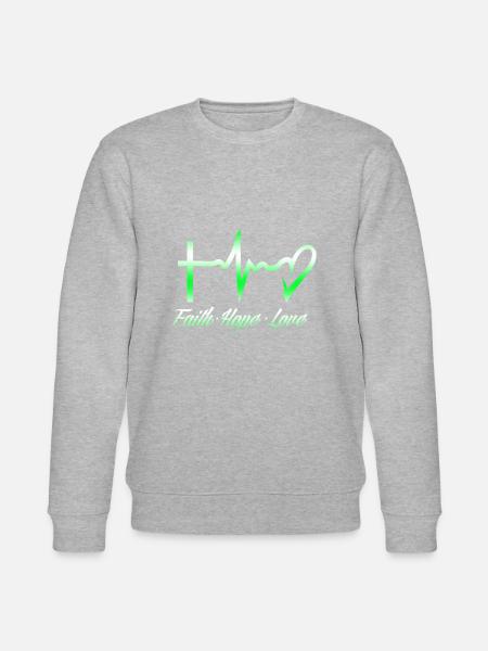 Glaube Hoffnung Liebe - Stanley/Stella Unisex Bio-Sweatshirt CHANGER - Grau meliert