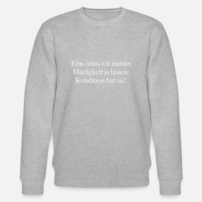 Müde - Stanley/Stella Unisex Bio-Sweatshirt CHANGER  - Grau meliert