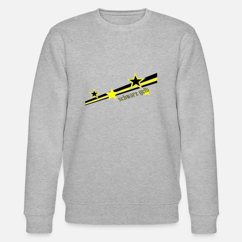 schwarz gelb - Stanley/Stella Unisex Bio-Sweatshirt CHANGER  - Grau meliert