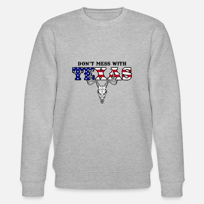 Don't Mess With Texas - Stanley/Stella CHANGER Unisex Organic Sweatshirt - heather grey