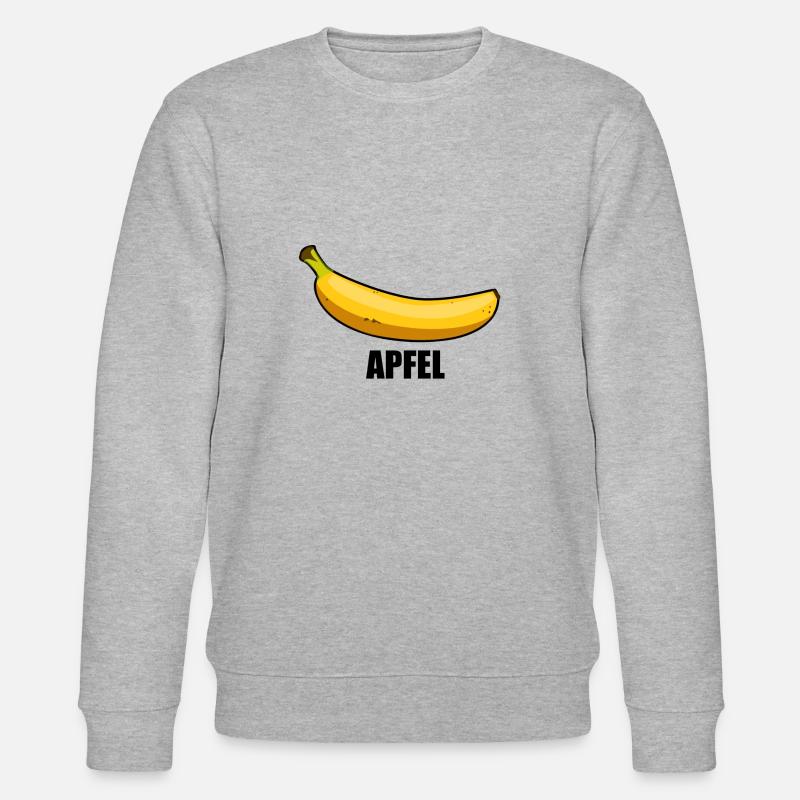 Banane/Apfel - Stanley/Stella Unisex Bio-Sweatshirt CHANGER  - Grau meliert