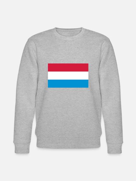 Luxembourg Flag Gift Idea - Stanley/Stella CHANGER Unisex Organic Sweatshirt - heather grey
