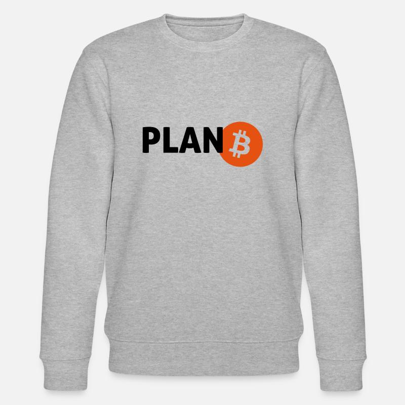 bitcoin - Stanley/Stella Unisex Bio-Sweatshirt CHANGER  - Grau meliert