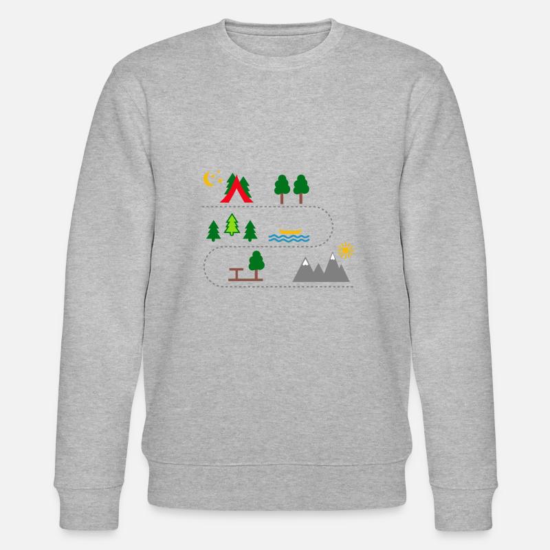 camping - Stanley/Stella Unisex Bio-Sweatshirt CHANGER  - Grau meliert