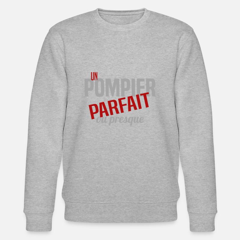 POMPIER Parfait ou presque - Sweat bio CHANGER Stanley/Stella Unisexe - gris chiné
