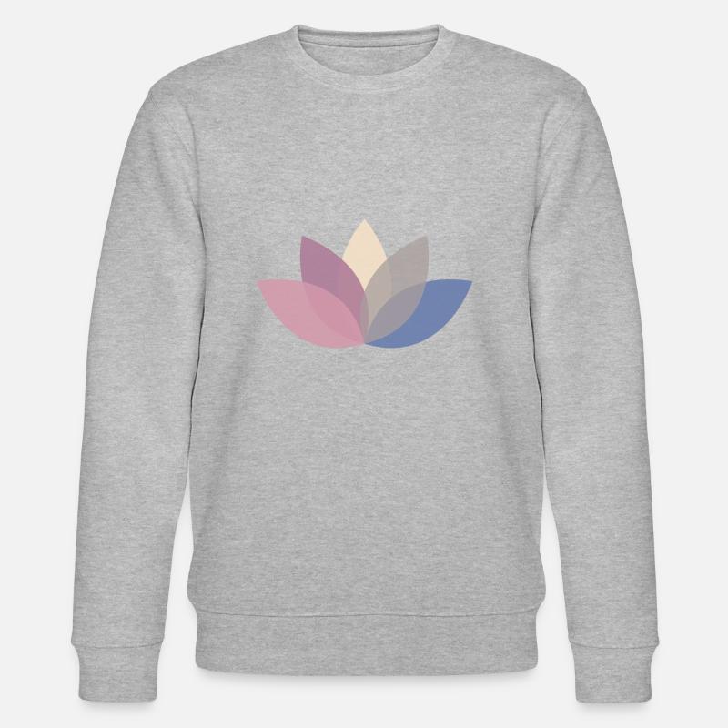Lotusblume - Stanley/Stella Unisex Bio-Sweatshirt CHANGER  - Grau meliert