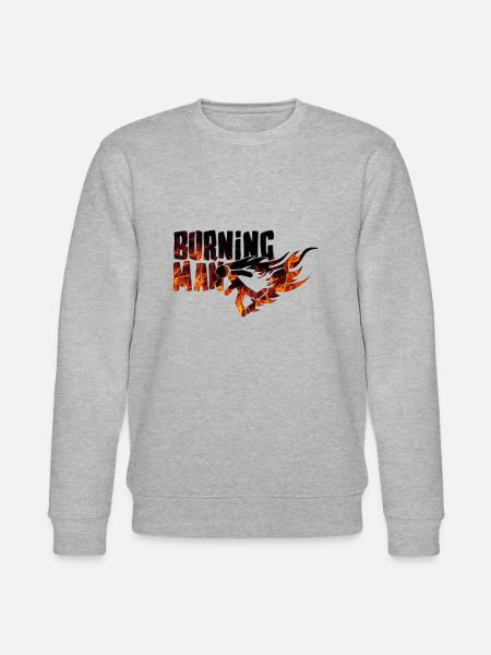 Burning Man - Stanley/Stella Unisex Bio-Sweatshirt CHANGER  - Grau meliert