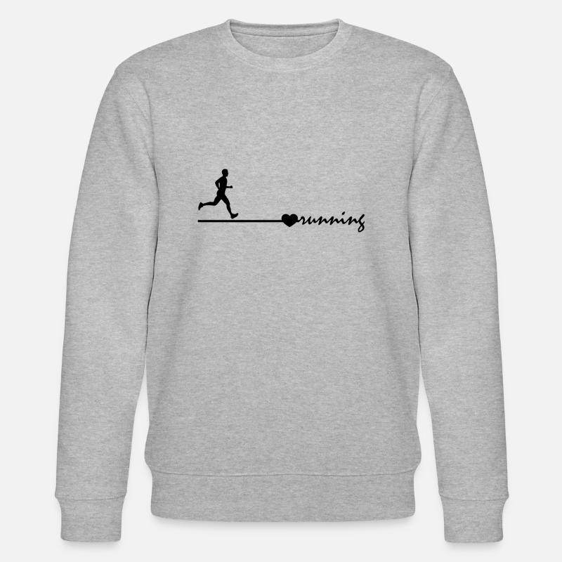 Marathon Running Run jogging - Sweat bio CHANGER Stanley/Stella Unisexe - gris chiné