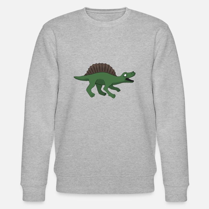 Dino 32 - Stanley/Stella Unisex Bio-Sweatshirt CHANGER  - Grau meliert