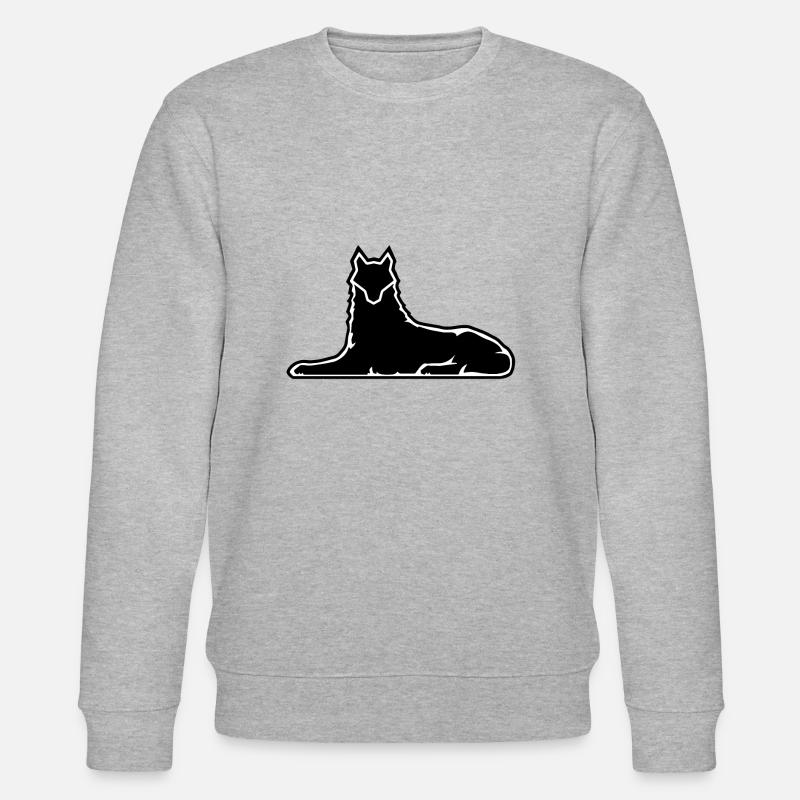 Lone Wolf - Stanley/Stella CHANGER Unisex Organic Sweatshirt - heather grey