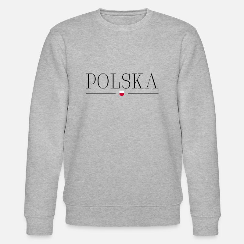 Pologne - Sweat bio CHANGER Stanley/Stella Unisexe - gris chiné