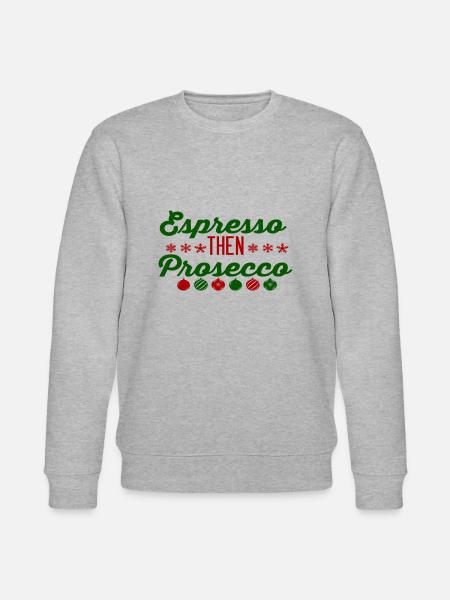 Espresso Then Prosecco - Stanley/Stella Unisex Bio-Sweatshirt CHANGER - Grau meliert