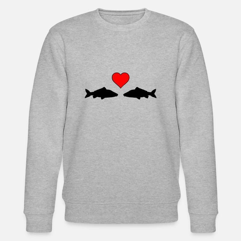 Amour du poisson - Sweat bio CHANGER Stanley/Stella Unisexe - gris chiné