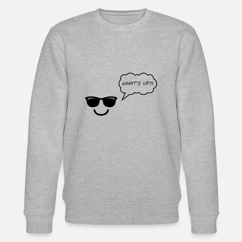 Smileface quoi de neuf - Sweat bio CHANGER Stanley/Stella Unisexe - gris chiné