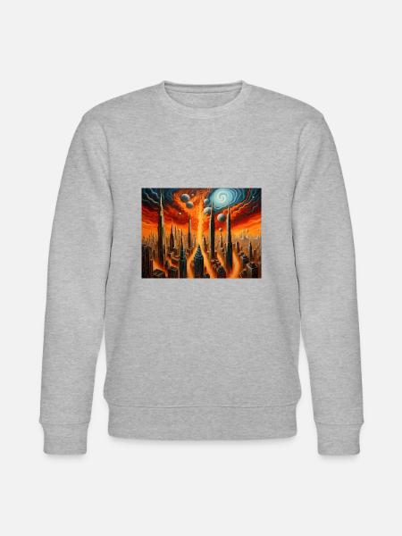 Nature's Fury #9 - Stanley/Stella CHANGER Unisex Organic Sweatshirt - heather grey