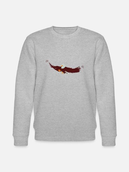 Eagle | Eagle > Vectorgraphic - Stanley/Stella CHANGER Unisex Organic Sweatshirt - heather grey