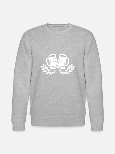 Bierkrug Bier Icon - Stanley/Stella Unisex Bio-Sweatshirt CHANGER  - Grau meliert