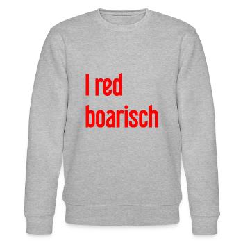I red boarisch - Stanley/Stella Unisex Bio-Sweatshirt CHANGER  - Grau meliert - Vorne - Nik (191cm) & Marisol (170cm)