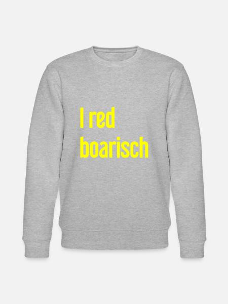I red boarisch - Stanley/Stella CHANGER Unisex Organic Sweatshirt - heather grey